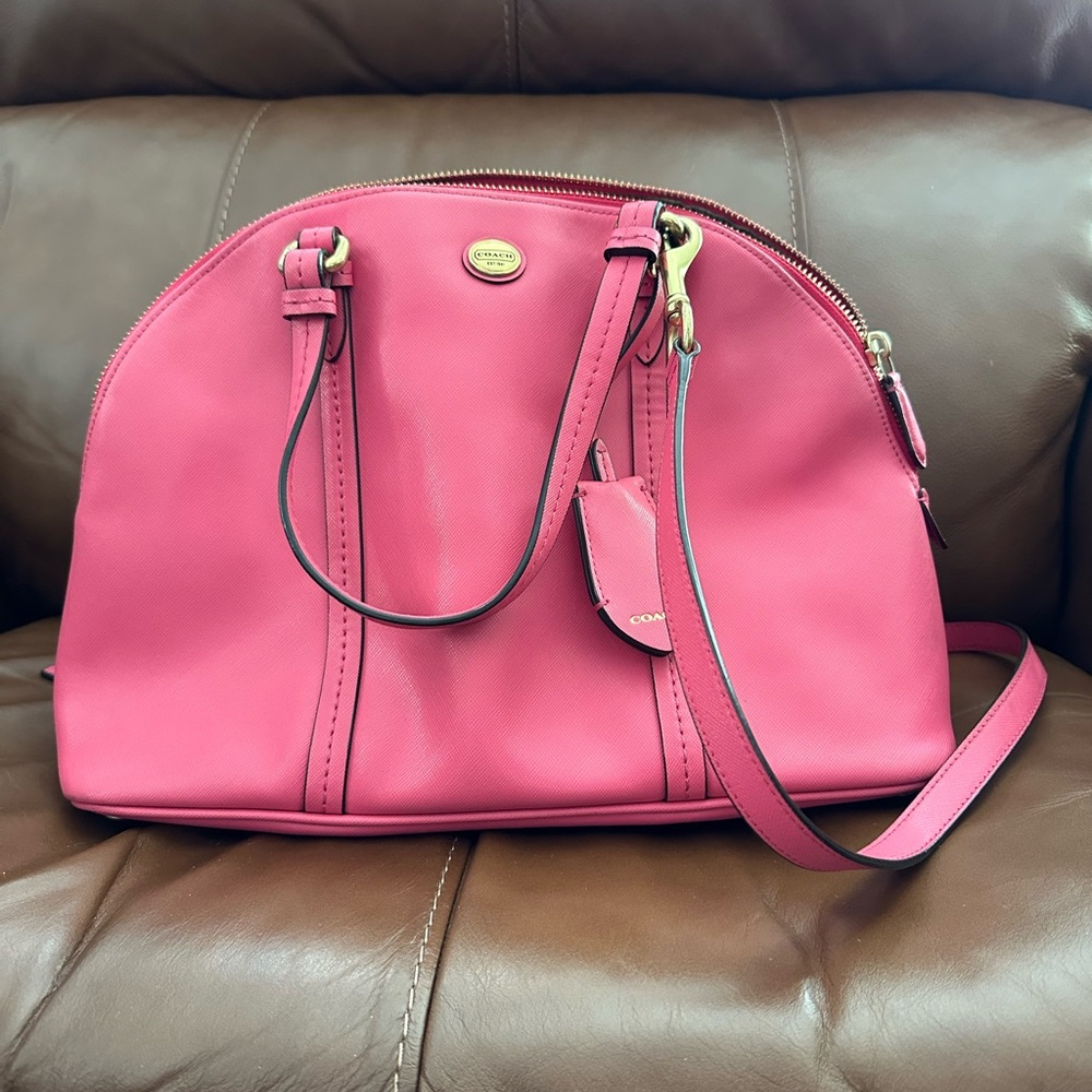 Coach Pink Leather Women's Bag